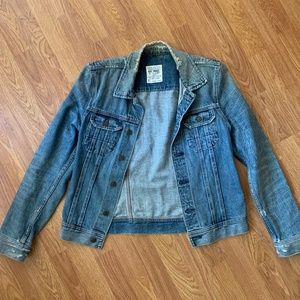 ALL SAINTS Spitalfields SELVEGED Distressed Denim Jacket